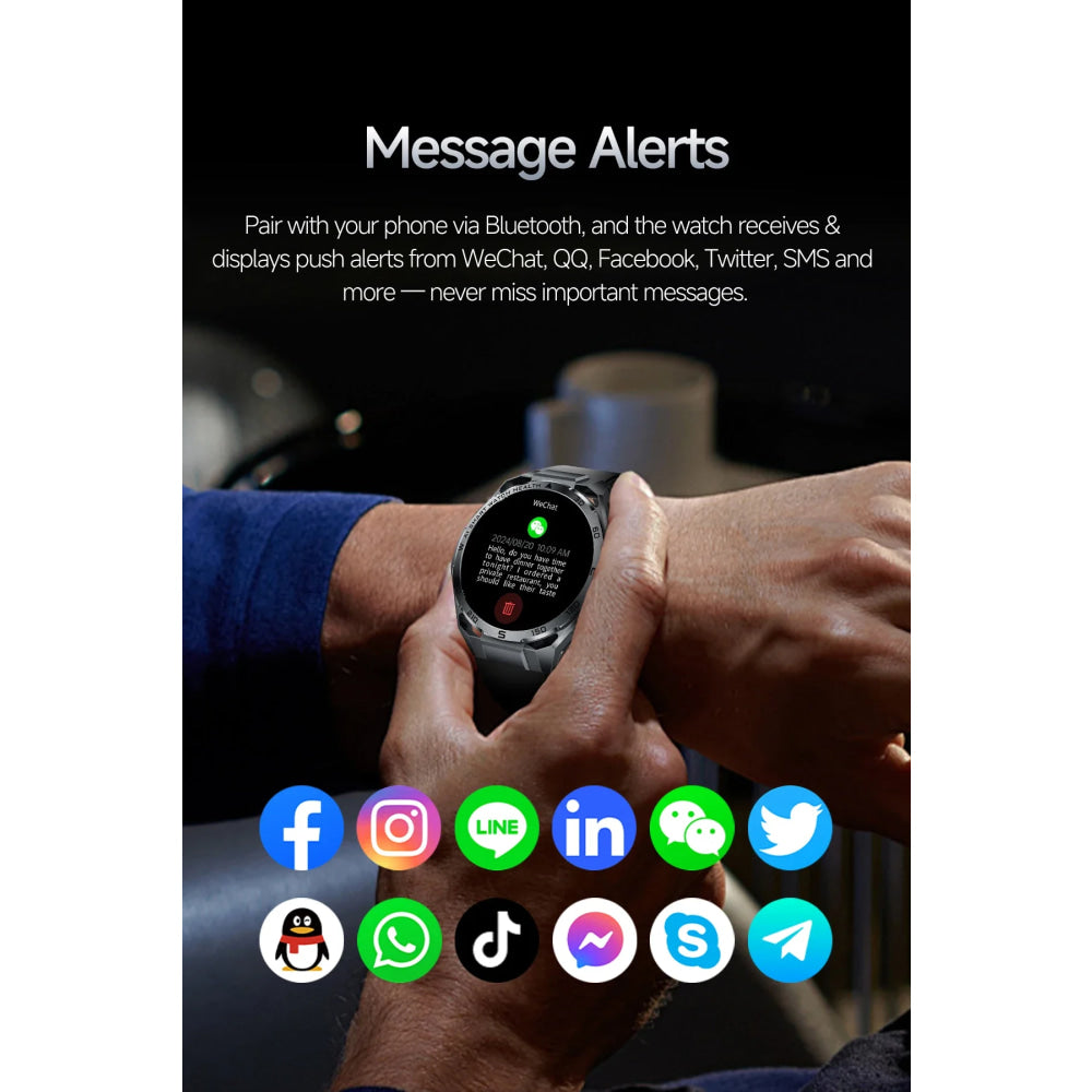 2026 New ECG AI Health Smartwatch for Men 1.53"AMOLED BP/Heart Rate Monitor BT Call IP68 Waterproof Smart Watch for Android IOS