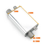 24mm Muffler Noise Reducer S Curved Air Diesel Parking Heater Exhaust Pipe Aluminum Alloy Small Size For Car Truck Camper VAN