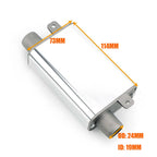 24mm Muffler Noise Reducer S Curved Air Diesel Parking Heater Exhaust Pipe Aluminum Alloy Small Size For Car Truck Camper VAN