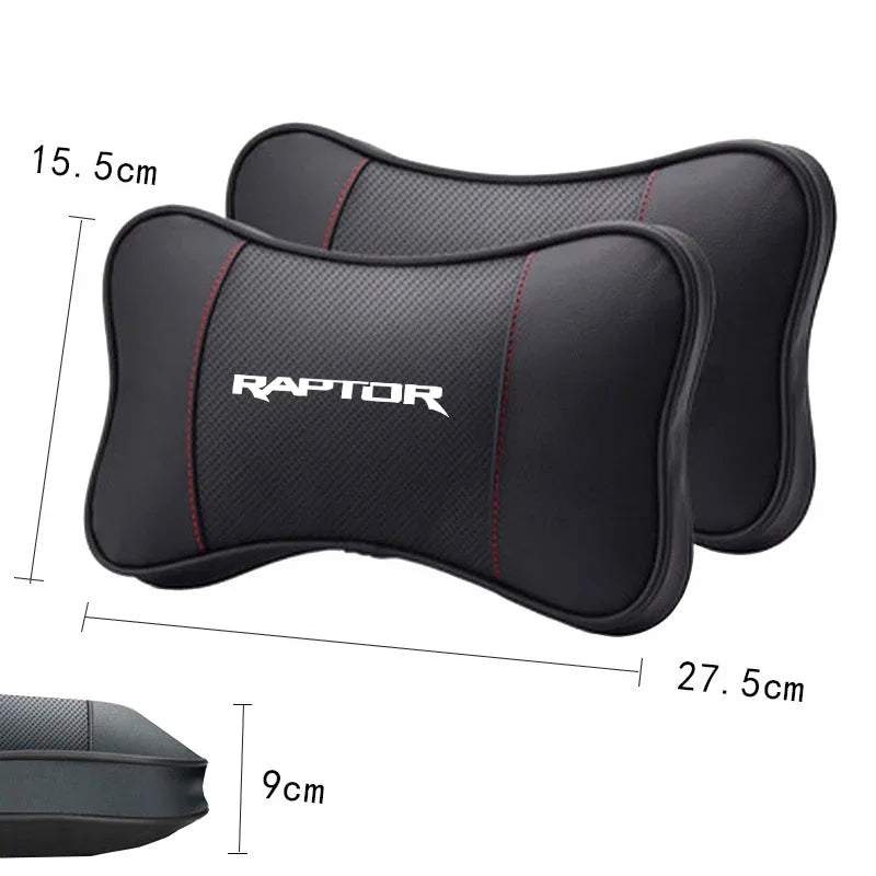 1Pcs Car Seat Headrest Auto Logo Neck Pillow For Ford Raptor F150 2019 2020 2021 2022 2023 2018 car accessories interior