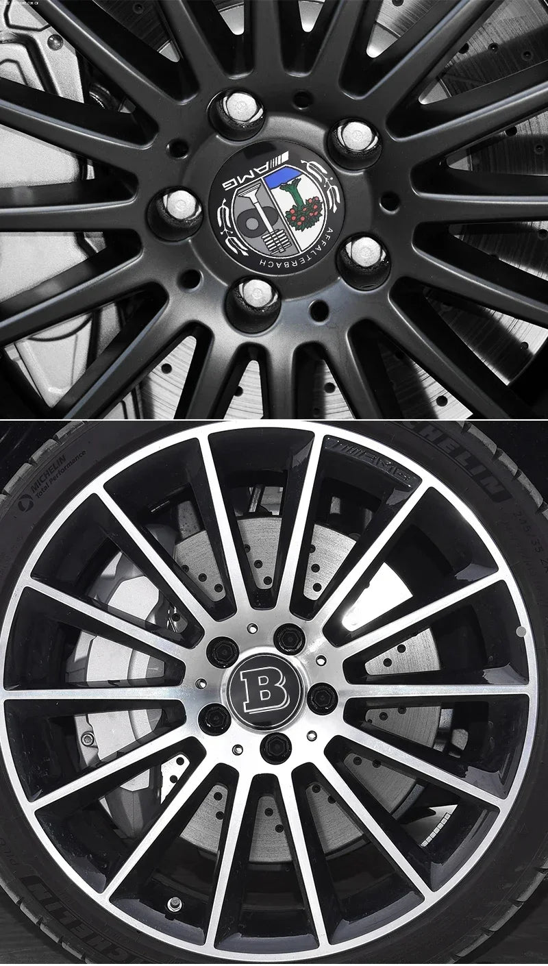 56mm 60mm 65mm 75mm Car Wheel Center Hub Caps Cover Rim Exterior Sticker For Mercedes Benz A B C E Class GLC GLK GLE GLA CLA GLB