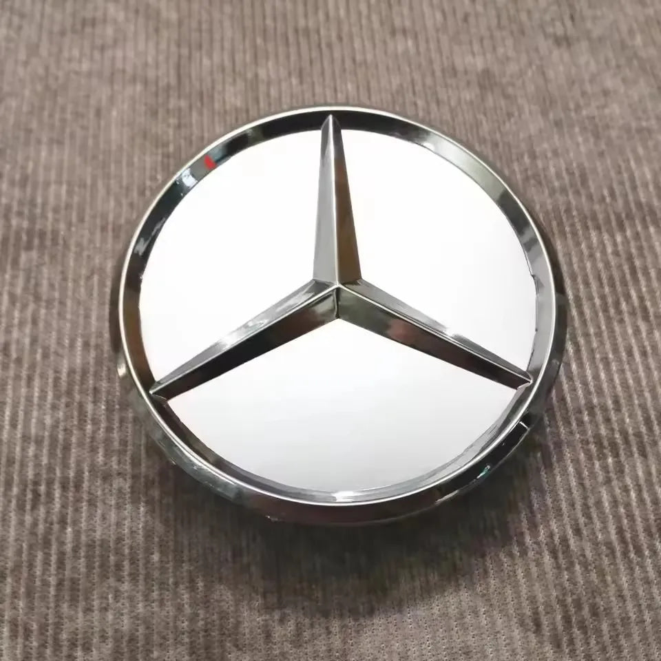 4PCS 75mm Metal Emblem Car Wheel Center Hub Cap Cover Badge For Mercedes Benz AMG GLK GLE GLC W203 W206 W220 W205 W211 W212 201
