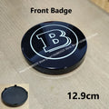 12.9cm Support Acc Car Front Grill Emblem Badge with B Logo for Smart BRABUS W453 2015-2019 Modify Badge Accessories