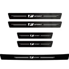 1/4/5Pcs Carbon fiber automotive parts car threshold stickers For Lexus F SPORT IS250 IS200 CT200h GS300 LS430 RX450h ERX400h
