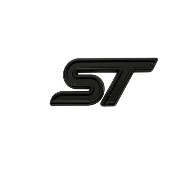 3D Metal ST Logo Car Steering Wheel Emblem Badge Sticker For Ford Focus 2 3 MK2 MK3 MK4 MK7 Fiesta Kuga Explorer Edge
