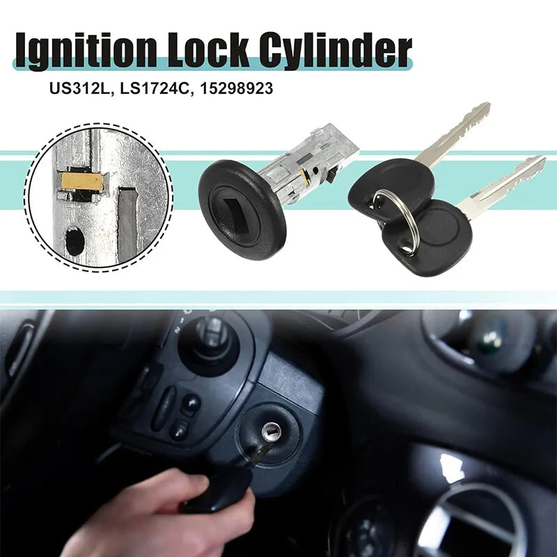 US312L 924725 D1469G 4H1586 For 2001 2002 2003 2004 2006 GM SILVERADO TAHOE New Ignition Lock Cylinder with Key