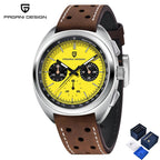 PAGANI DESIGN Panda Mens Watches Quartz Luxury Watch For Men Chronograph VK63 Wristwatches AR Sapphire Waterproof Luminous Clock