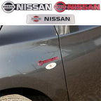 1pcs new aluminum 3D Car Fender side logo Car door Emblem Rear emblem car window sticker styling Accessories For Nissan