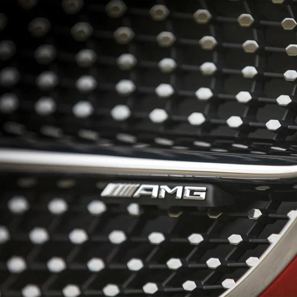 Car Front Grille Emblem Decoration Sticker Auto Styling Accessories For Mercedes Benz AMG W204 W205 B180 W221 W447 Smart CLG GLS