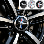 4Pcs 68mm For Ford Mustang Focus Fiesta Mondeo Kuga Ranger Shelby Car Styling Wheel Center Hub Caps Badge Hubcaps Accessories