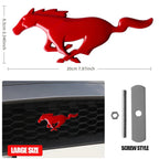 3D Metal Car Front Grille Emblem Logo Rear Trunk Badge Sticker For Ford Mustang Fiesta Focus Ranger Smax Kuga Mondeo Accessories