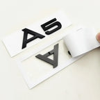 3D ABS cromo negro Logo A1 A2 A3 A4 A5 A6 A7 A8 emblema coche insignia para maletero pegatinas para Audi Auto accesorios decorativos