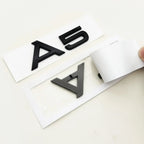 3D ABS cromo negro Logo A1 A2 A3 A4 A5 A6 A7 A8 emblema coche insignia para maletero pegatinas para Audi Auto accesorios decorativos