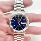 36MM Casual Diamond Date Sports Watch with Japanese Movement Unisex Mechanical Watch in Stainless Steel World Time Orient Series