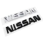 ABS Car Rear Trunk Letters Logo Badge Emblem Sticker For Nissan Qashqai Juke Pulsar Sentra Altima Patrol Micra Rogue Almera