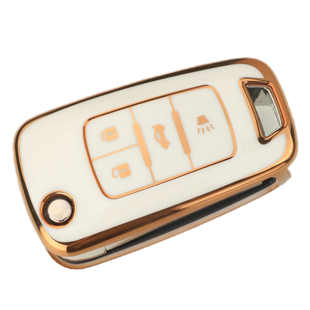 Jingyuqin 2/3/4/5 BTN suave TPU funda para llave de coche para Buick/Opel para Chevrolet Cruze Epica Lova Camaro Impala Aveo Malibu Sail Orlando