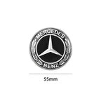 57mm Car Hood Emblem Badge Bonnet Emblem Stickers For Mercedes Benz Brabus AMG W124 W140 W163 W202 W203 W204 W210 W211 W205