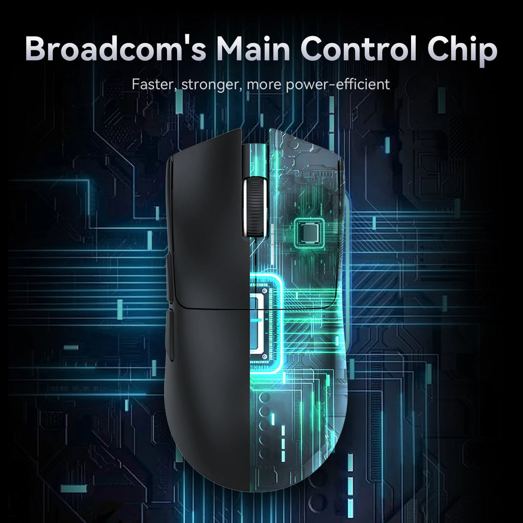 Attack Shark X11 Conexión tricodo 2,4 GHz/con cable/Bluetooth PAW3311 22K000DPI 400IPS RGB Ratón para juegos de PC