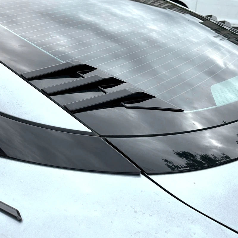 2Pcs Universal Bonnet Air Vents Engine Hood Car Exterior Parts Shutter Sticker Car Body Sticker Car Leaf Board Sticker