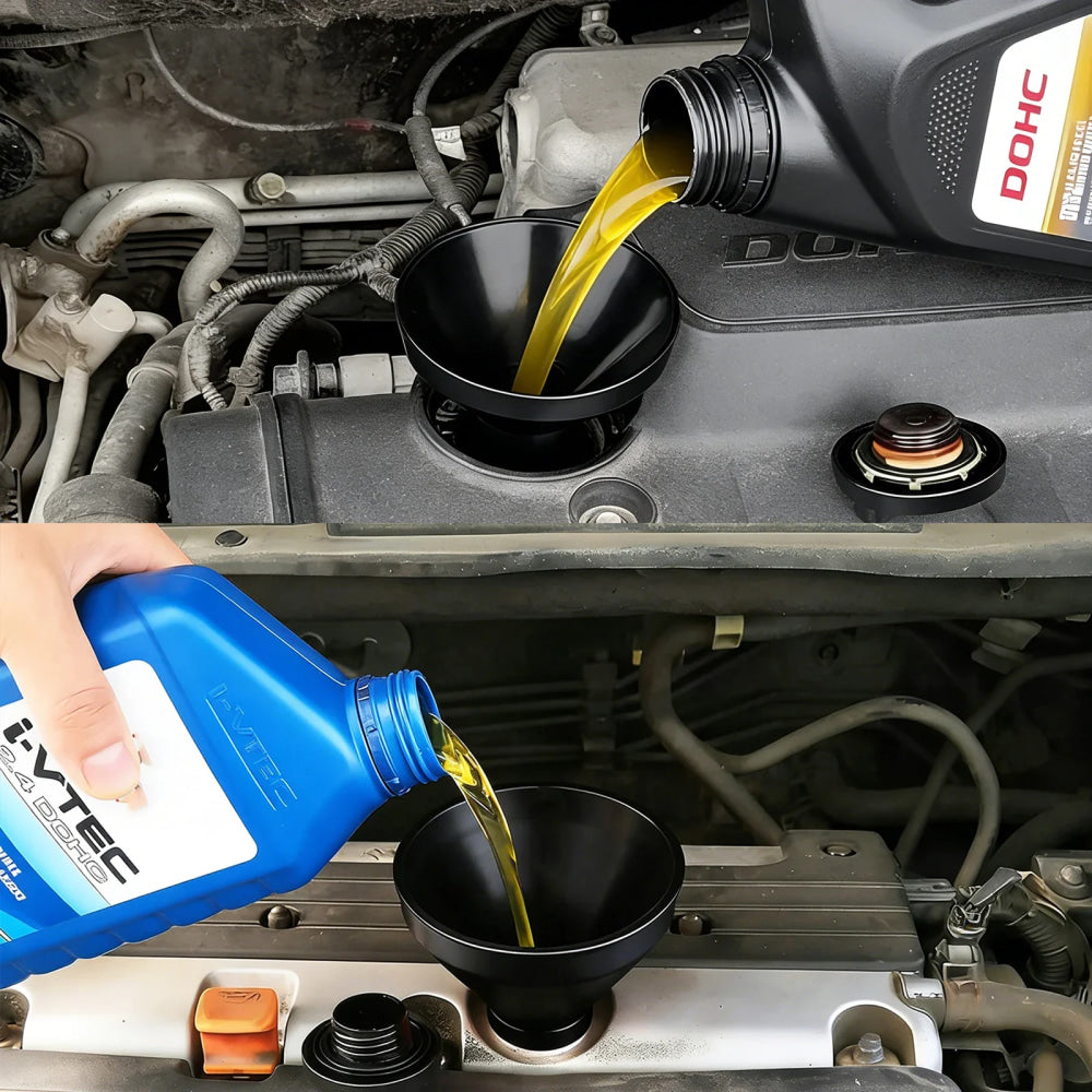 Car Engine Oil Funnel Filler No-Spill For Honda Civic Accord 2002-2025 For CR-V Fit Jade City For Stepwgn Oil Change Funnel
