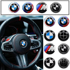 45mm Car Steering Wheel Emblem Sticker Accessories For BMW E36 E39 E46 E53 E60 E90 E83 F10 F20 F21 F30 F35 M3 M5 X1 X3 X4 X5 X6