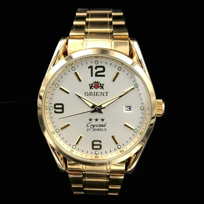 Relojes Orient, reloj AAA de alta calidad, camiseta nueva, reloj para hombre, Tourbillon mecánico automático multifunción de lujo totalmente de acero