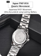 PAGANI DESIGN 2026 NEW Top Ice Blue Dial Men Quartz Watch Japan VH31 100M Waterproof Luxury Dress Watch For Men Reloj Hombre