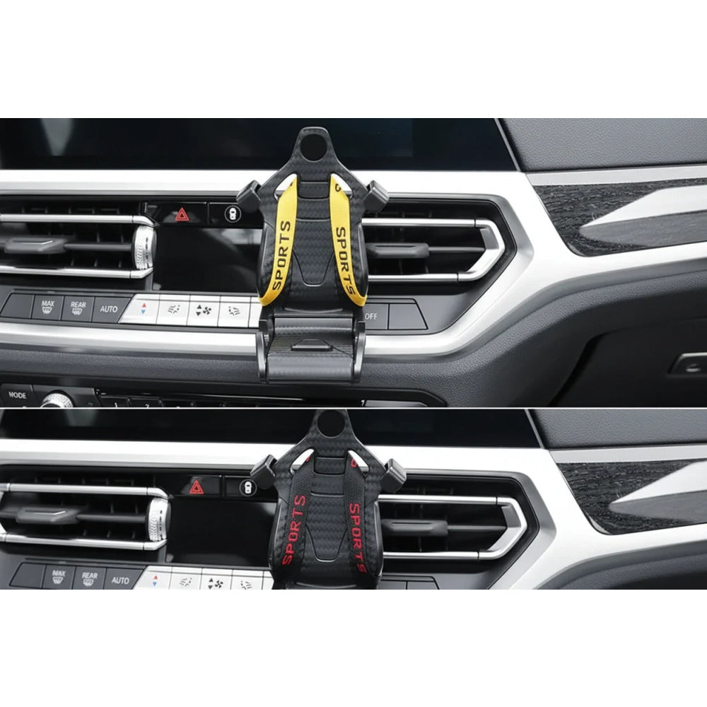 Racing seat design car phone holder Mount stand suction cup smartphone mobile cell support in car bracket for iphonesamsung mi