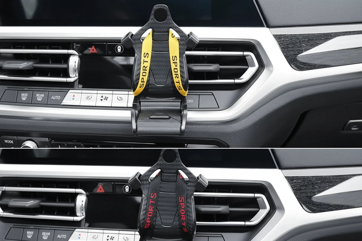 Racing seat design car phone holder Mount stand suction cup smartphone mobile cell support in car bracket for iphonesamsung mi