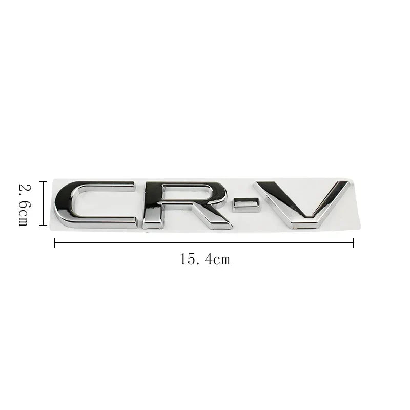 15.4cm Metal 3D Car Stickers Side Fender Badge Styling for Honda CRV Logo 2023 2024 Rear Trunk Emblem Decal Exterior Accessories