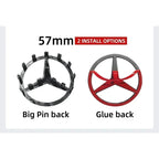 Emblema de logotipo para volante de coche de 52 mm y 57 mm, accesorios de estilo ABS para Mercedes Benz Serie C, E, S, CLA, CLS,