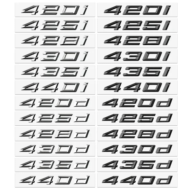 ABS logo glossy black car sticker badge sticker body luggage decoration BMW M logo 420i 428i 425d 435d 630i 650i 630d 640d 650d