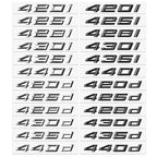 ABS logo glossy black car sticker badge sticker body luggage decoration BMW M logo 420i 428i 425d 435d 630i 650i 630d 640d 650d