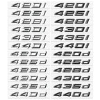 ABS logo glossy black car sticker badge sticker body luggage decoration BMW M logo 420i 428i 425d 435d 630i 650i 630d 640d 650d