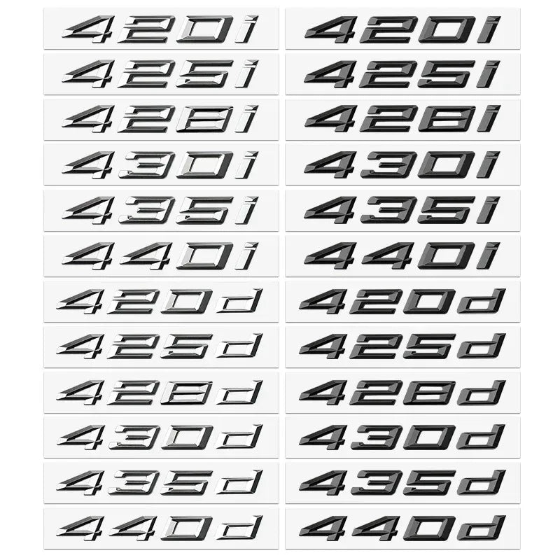 ABS logo glossy black car sticker badge sticker body luggage decoration BMW M logo 420i 428i 425d 435d 630i 650i 630d 640d 650d