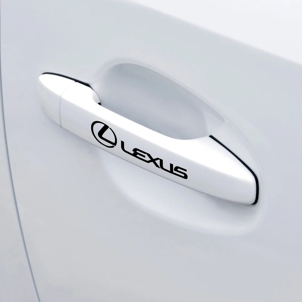4Pcs Car vinyl Styling Door Handle Decor Stickers Decals Accessories For Lexus LS LC IS350 ES300h ES300 IS220d NX350h RX CT200h
