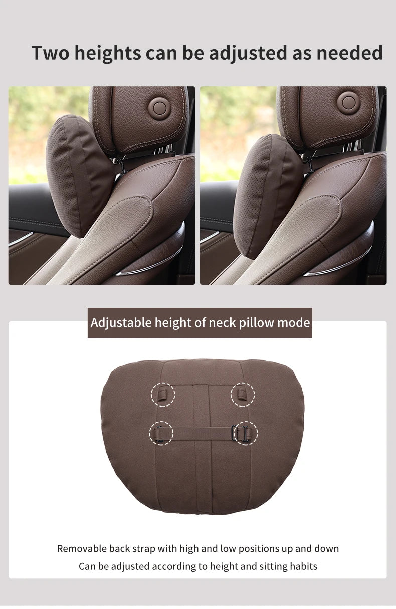 For Ford STline Focus Mondeo Explorer Edge Fiesta Fusion Kuga Escape Auto Headrest Neck Support Lumbar Cushion Soft Neck Pillow