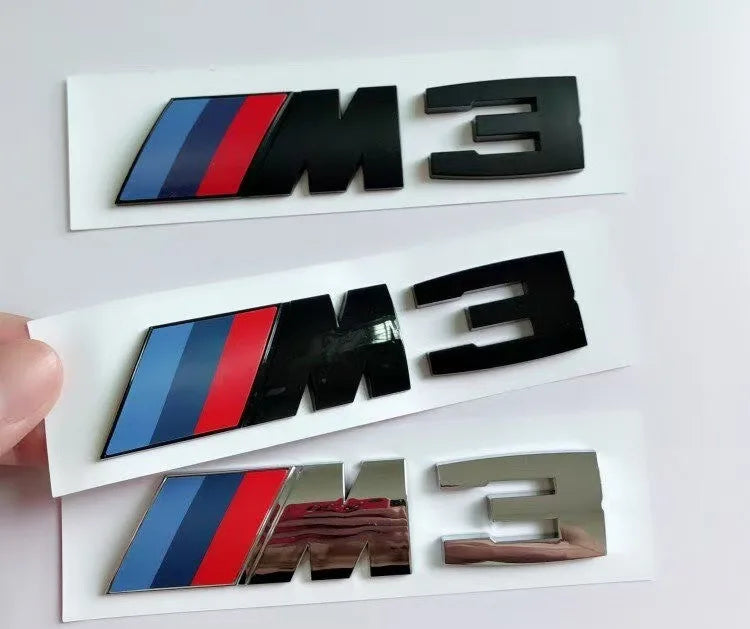 Suitable For BMW Group M3 Emblem Standard Trunk Tail Standard ABS Logo Sticker For BMW E30 E46 E36 E90/E92/E93 F80 GTS CRT CSL