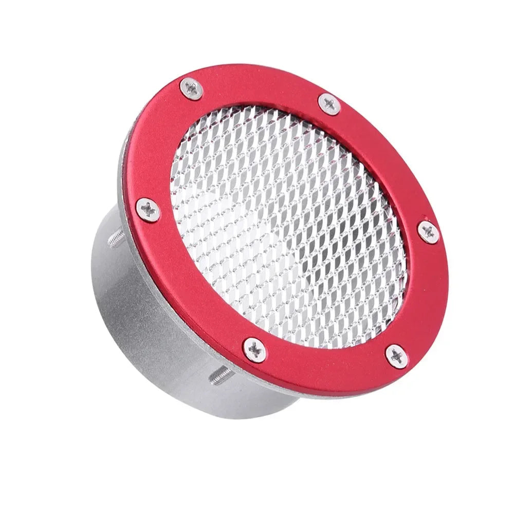 Car Air Vent Racing Intake Bumper Vent Inlet Duct Cold Air Filter Dust Air Duct Grille 3inch Universal  For Benz BMW Audi