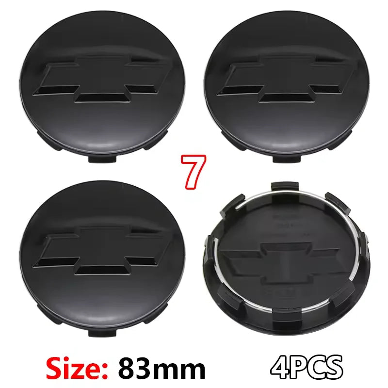 4PCS ABS Wheel Center Covers Hub Caps Badge for Chevrolet Malibu AVEO Corvette CRUZE EQUINOx IMPALA LACETTI TRAX ORLANDO Car Acc