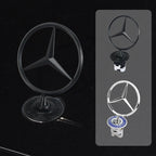 Car Bonnet Label Badge 3D Star Zinc Alloy Car Front Hood Emblem Mercedes Benz  W203 W204 W205 W206 W212 W213 W222 W223 E300