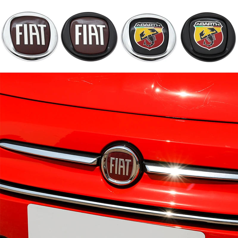 1pcs 6cm 9.5cm 12cm 3D ABS Car Front Logo Steer Wheel Rear Bumper Tail Door Trunk Emblem Sticker Styling Accessories