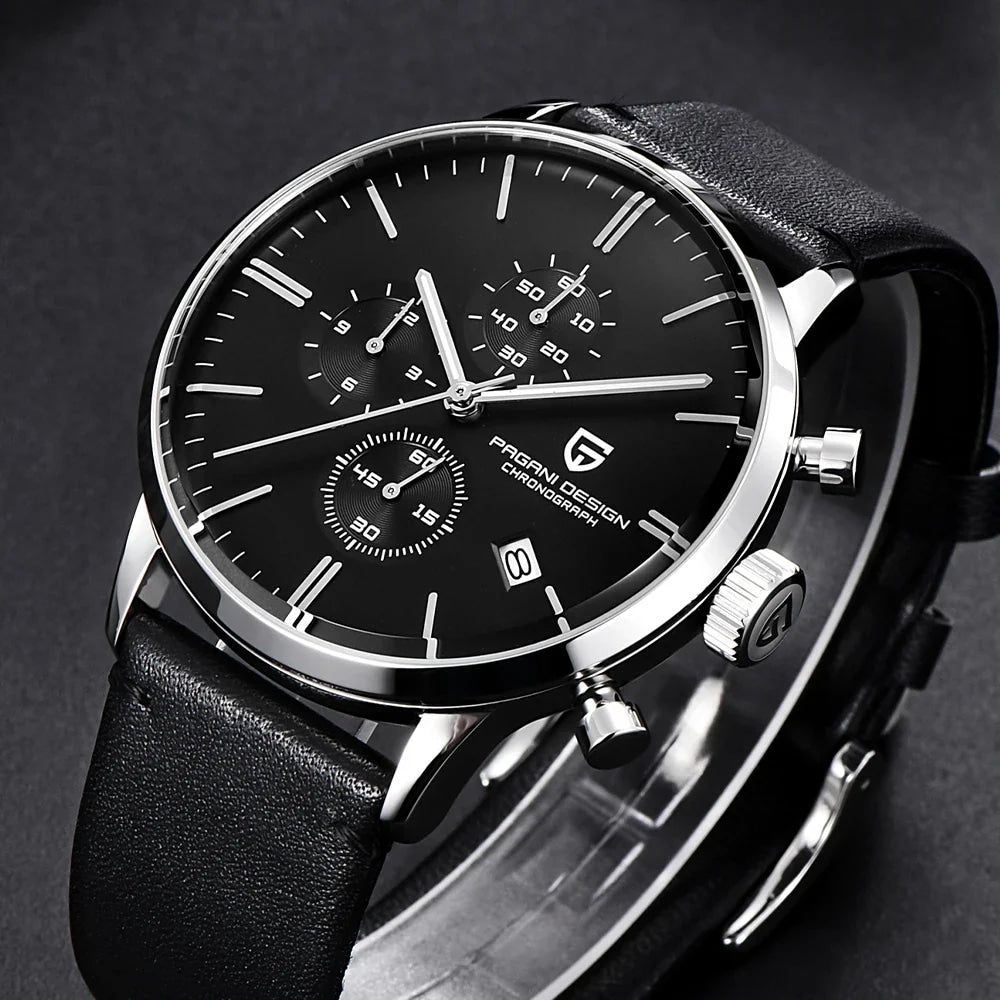 2026 new Pagani design watch VK67 men's quartz watch top leisure sports chronograph stainless steel waterproof men's watch reloj