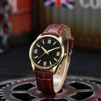 Luxury Minimalist Watch for Men Leather Ultra Thin Band Leather Man Business Wristwatches Casual Quartz Watches Reloj Hombre