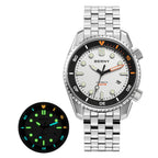 BERNY Automatic Diver Watch for Men Top Luxury Sapphire 316L Steel Blue Dial 200M Waterproof Mechanical Diving Men's Watches