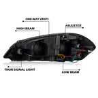 Led Drl Headlights Assembly Compatible with Chevy Monte Carlo 2006-2007/Chevy Impala 2006-2013/Chevy Impala Limited 2014-2016