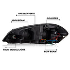 Led Drl Headlights Assembly Compatible with Chevy Monte Carlo 2006-2007/Chevy Impala 2006-2013/Chevy Impala Limited 2014-2016