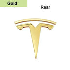 CAR Tesla Model 3 Mode Y Zinc Alloy Car Front Hood Logo Sticker Styling Auto Body Rear Trunk Emblem with Radian Accessories