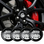 4pcs Car Styling Wheel Center Hub Caps Tire center Covers Hubcap For Jeep Grand Cherokee Wrangler JK Gladiator Compass Renegade