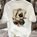 The latest 100% classic printed loose-fitting short-sleeved shirt is a high-quality top suitable for both men and women.